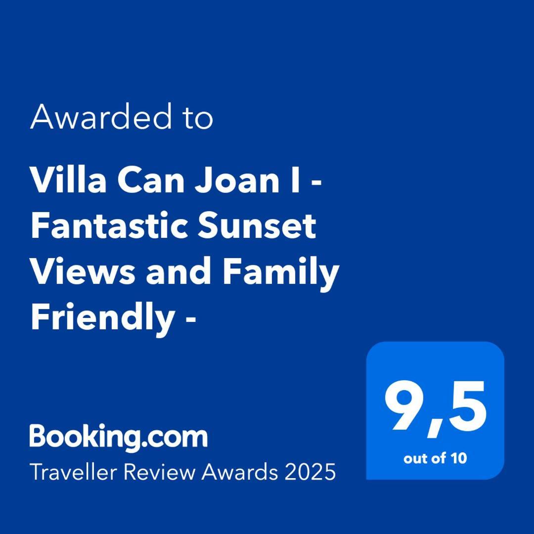 Villa Can Joan I - Fantastic Sunset Views And Family Friendly - Sant Antoni de Portmany Exterior foto